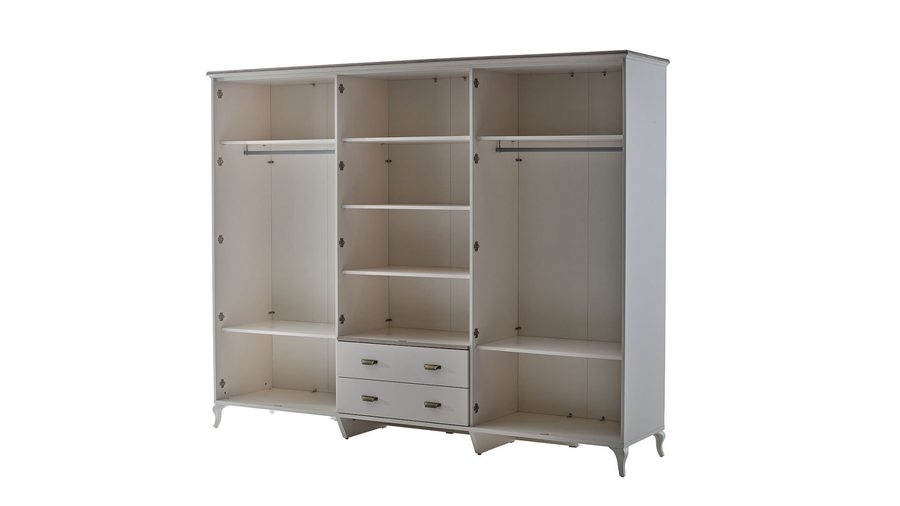 Andera 6-türiger Kleiderschrank