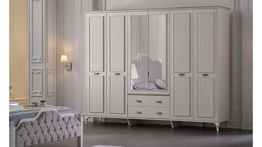 Andera 6-türiger Kleiderschrank