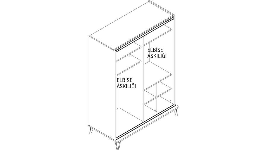 Andera Jugendzimmer Schwebetürenschrank