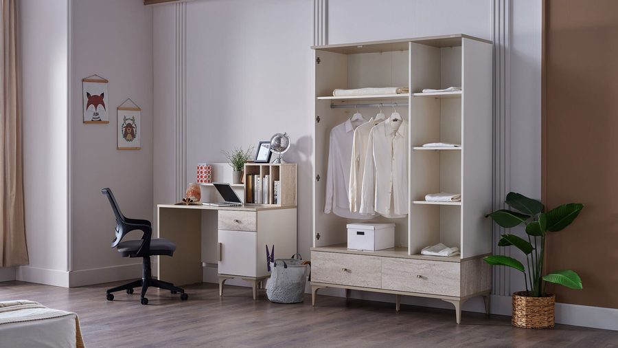 Anton 3-türiger Kleiderschrank