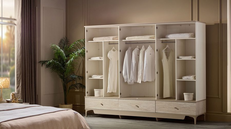 Anton 6-türiger Kleiderschrank