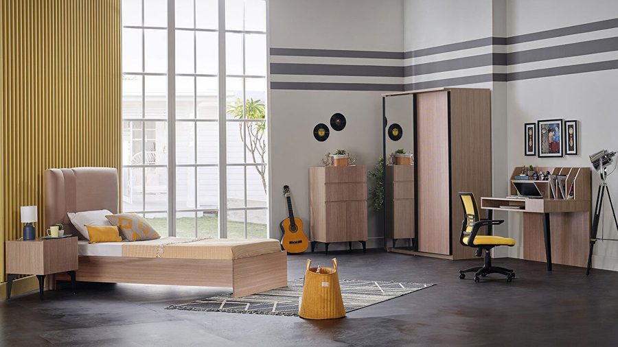 Arles Jugendzimmer Schwebetürenschrank