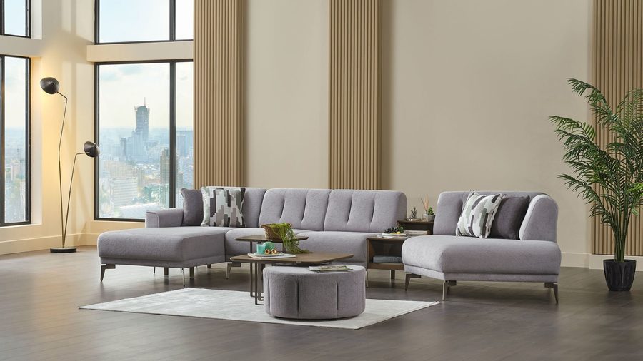 Atlanta Wohnlandschaft Modular - Grau