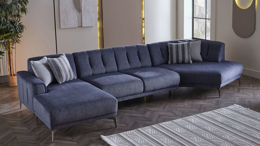 Atlanta Wohnlandschaft Modular - Dunkelblau