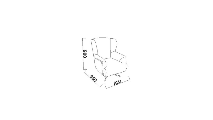 Atlanta Sessel drehbar Sofa