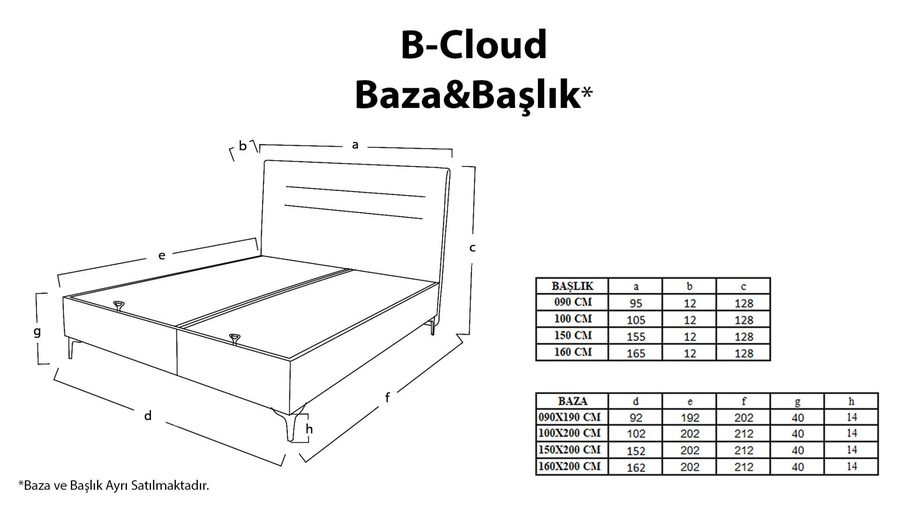 BCloud Kopfteil - Grau