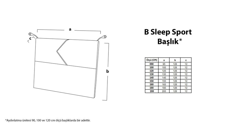 B Sleep Sport Kopfteil
