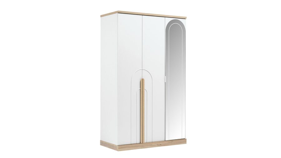 Boheems 3-türiger Kleiderschrank