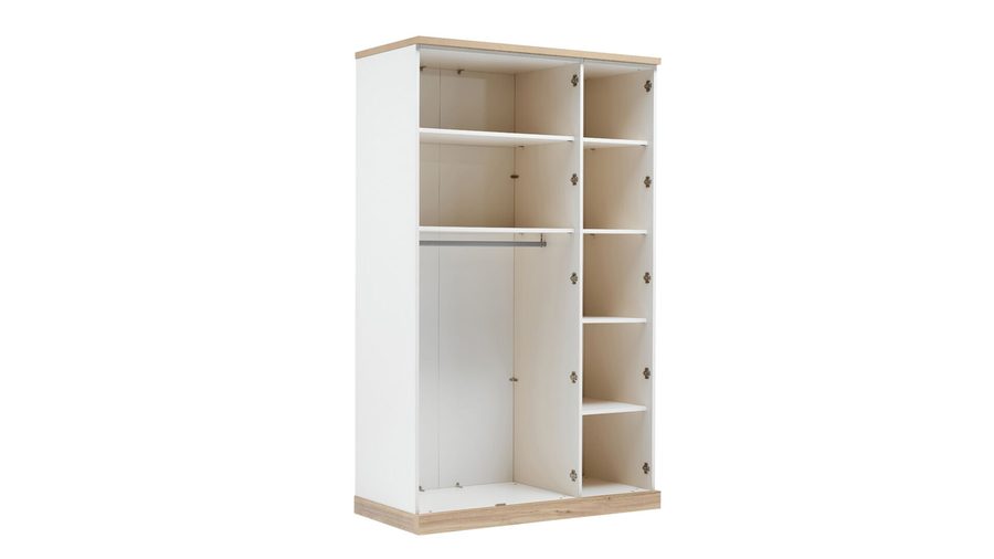 Boheems 3-türiger Kleiderschrank