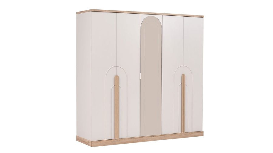 Boheems 5-türiger Kleiderschrank