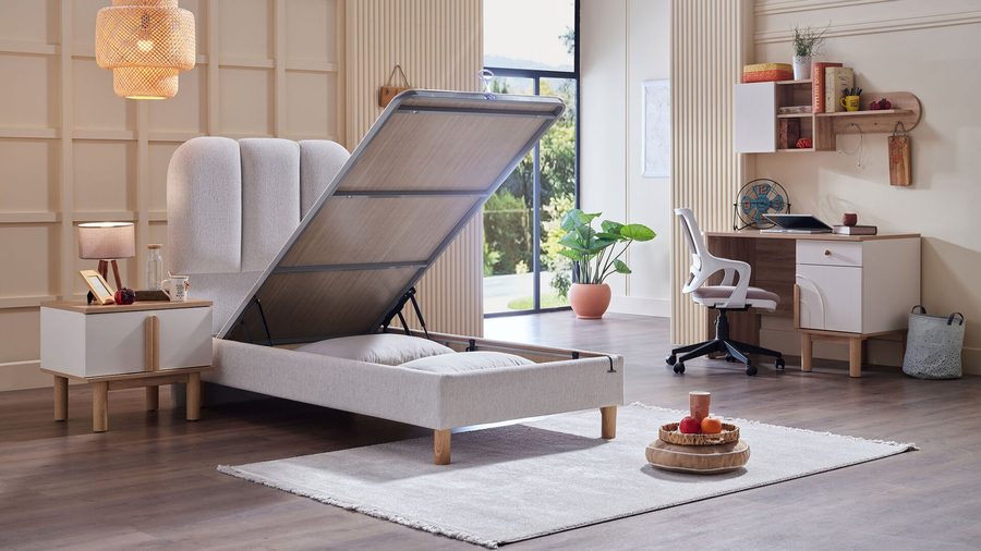 Boheems Jugendzimmer Bettbox