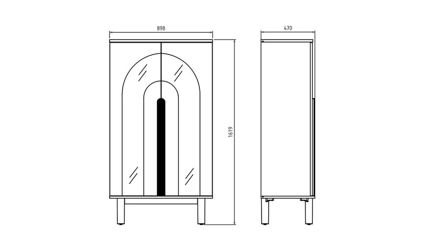 Boheems Vitrine