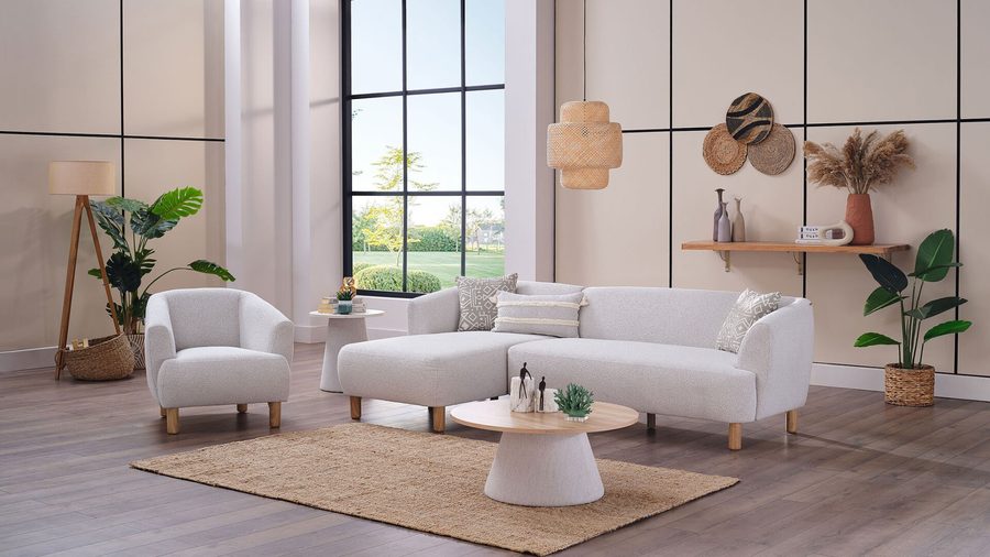 Bonita Ecksofa - Weiß