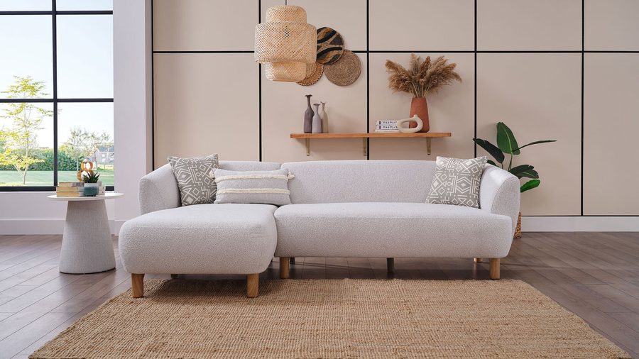Bonita Ecksofa - Weiß
