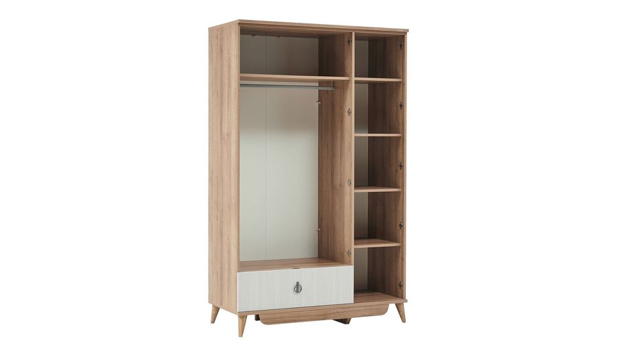 Caldera 3-türiger Kleiderschrank