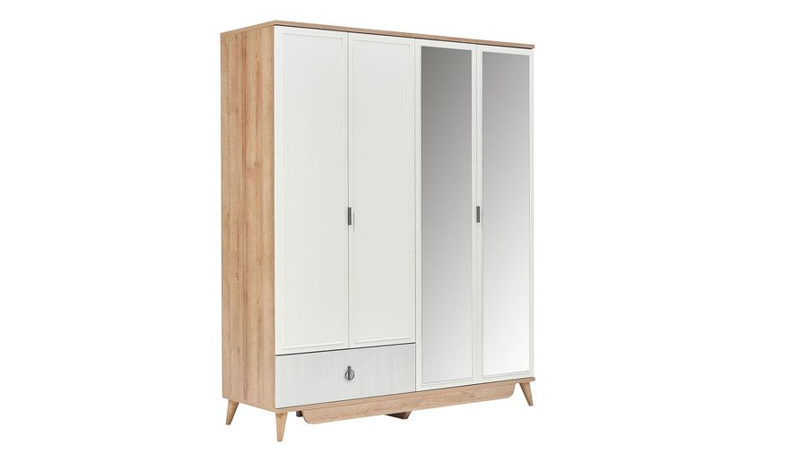 Caldera 4-türiger Kleiderschrank