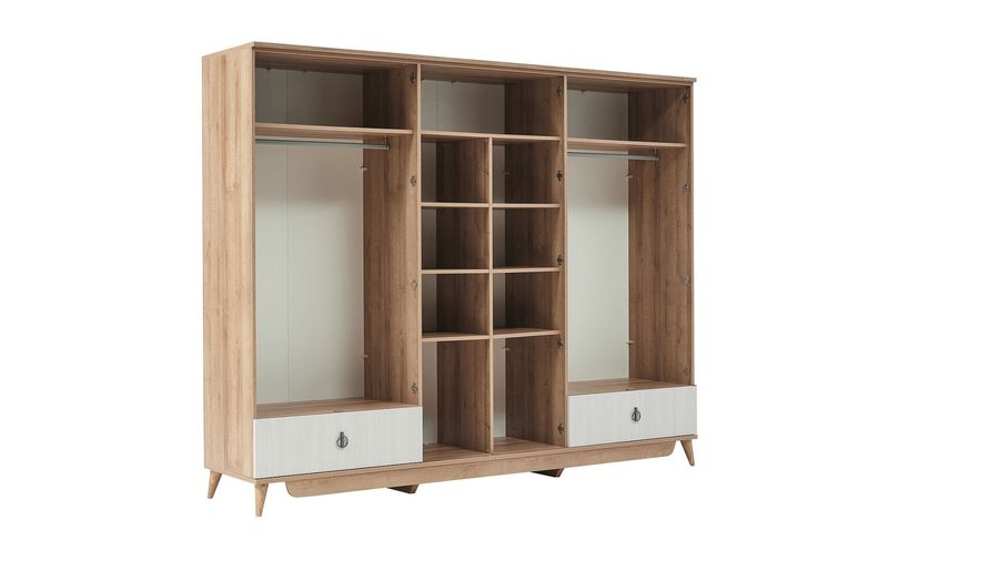 Caldera 6-türiger Kleiderschrank