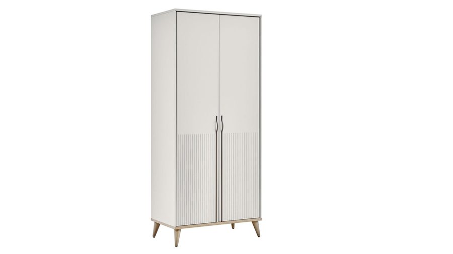 Canvas 2-türiger Kleiderschrank
