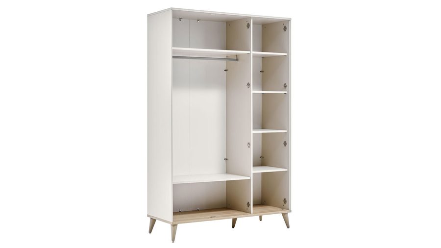 Canvas 3-türiger Kleiderschrank