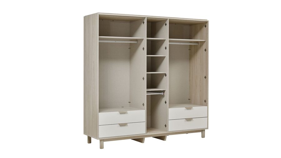 Claris 5-türiger Kleiderschrank