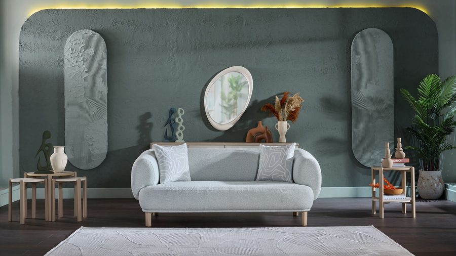 Claris 2-Sitzer Sofa - Mint Grün