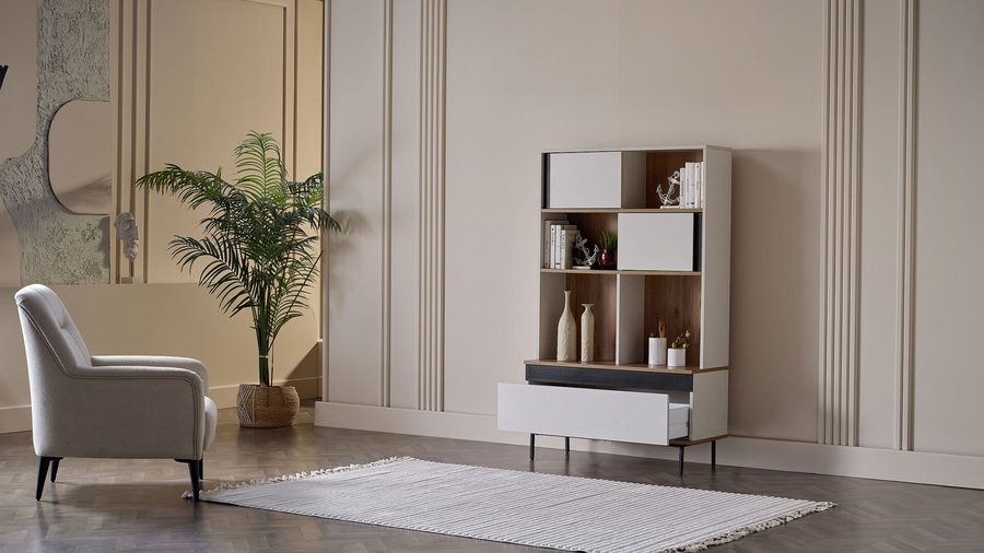 Denver mit Schrank Bücherregal