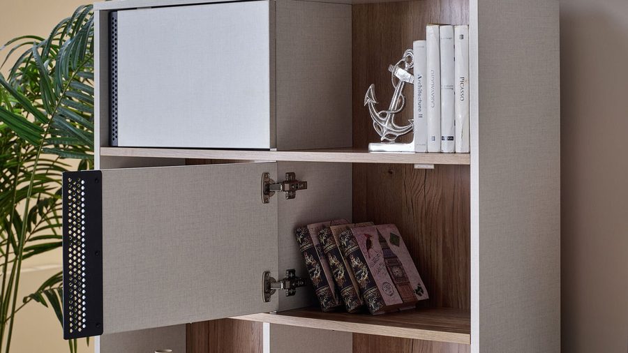 Denver mit Schrank Bücherregal