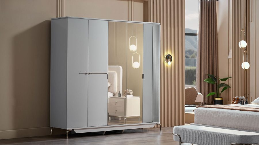 Estella 5-türiger Kleiderschrank