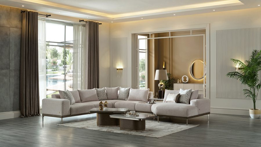 Estella Wohnlandschaft Modular - Creme