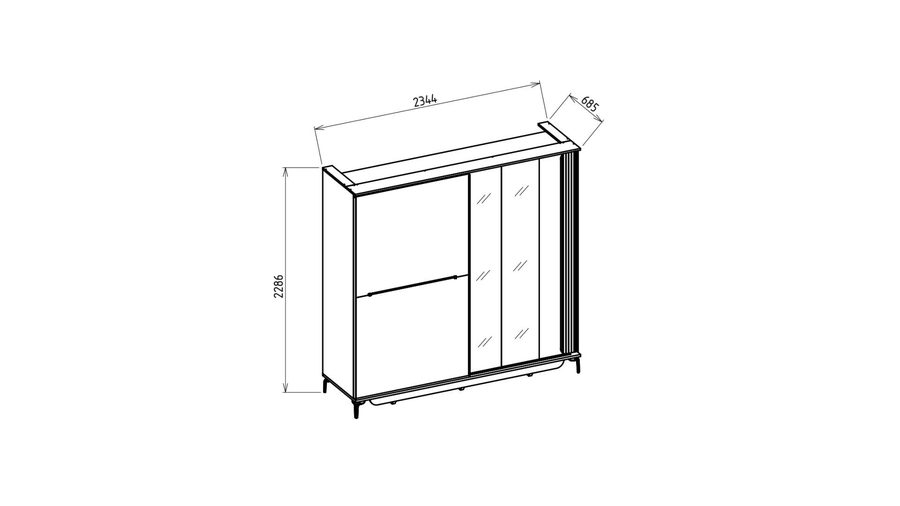 Estella Schwebetürenschrank
