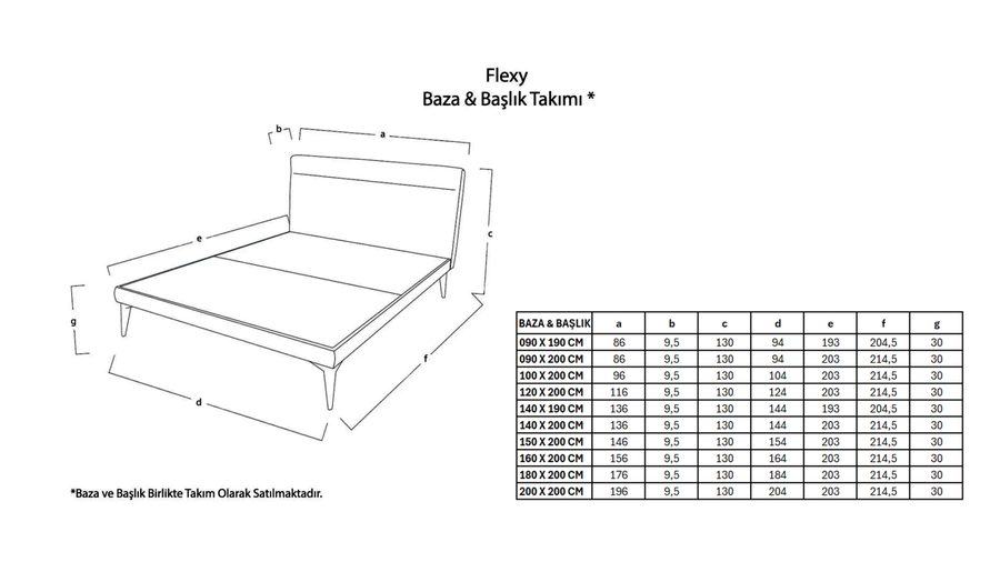 Flexy Bettbox Kopfteil Set - Grau
