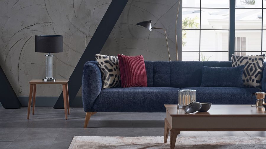 Indiana 3-Sitzer Sofa - Nuss-Füße