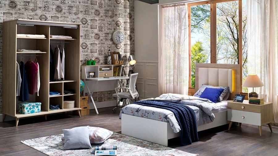 Intro Jugendzimmer Schwebetürenschrank