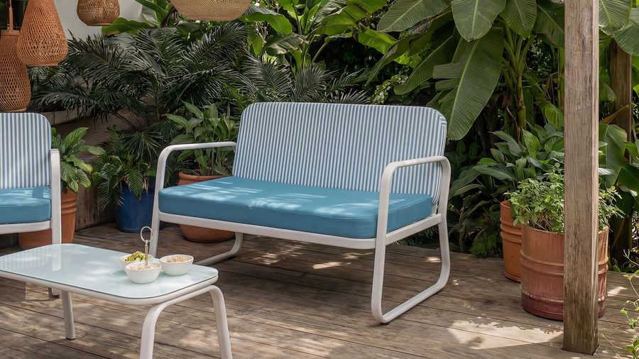 Kaldis Gartenmöbel-Set - Blau