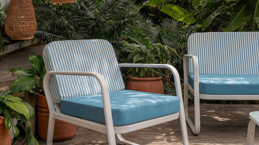 Kaldis Gartenmöbel-Set - Blau