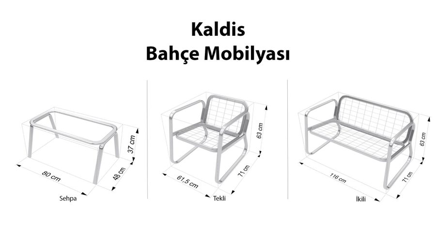 Kaldis Gartenmöbel-Set - Grün