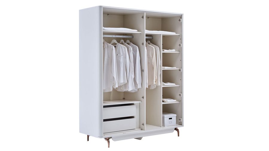 Larissa 4-türiger Kleiderschrank
