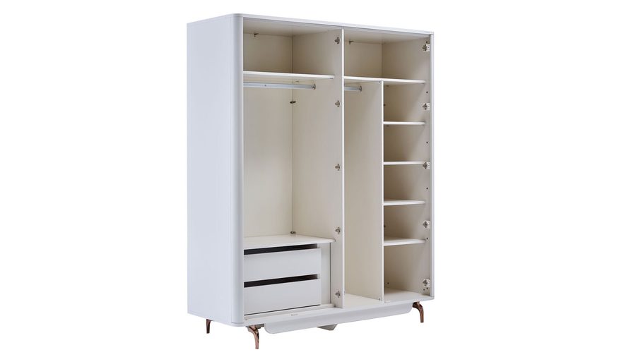 Larissa 4-türiger Kleiderschrank