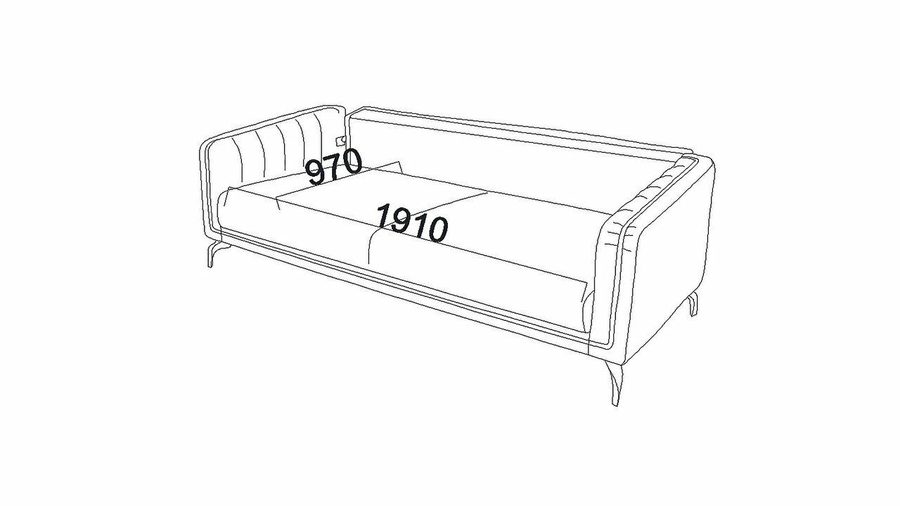 Larissa 3-Sitzer Sofa