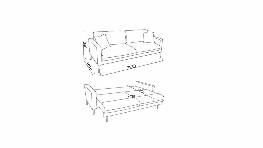 Laura Comfort S 3-Sitzer Sofa