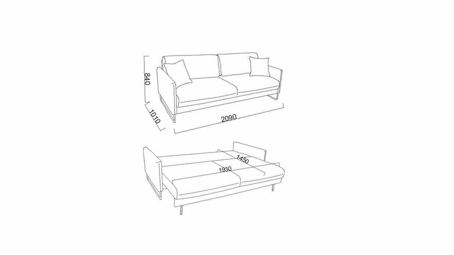 Laura Comfort 3-Sitzer Sofa