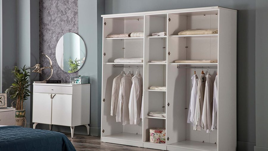 Leny 5-türiger Kleiderschrank
