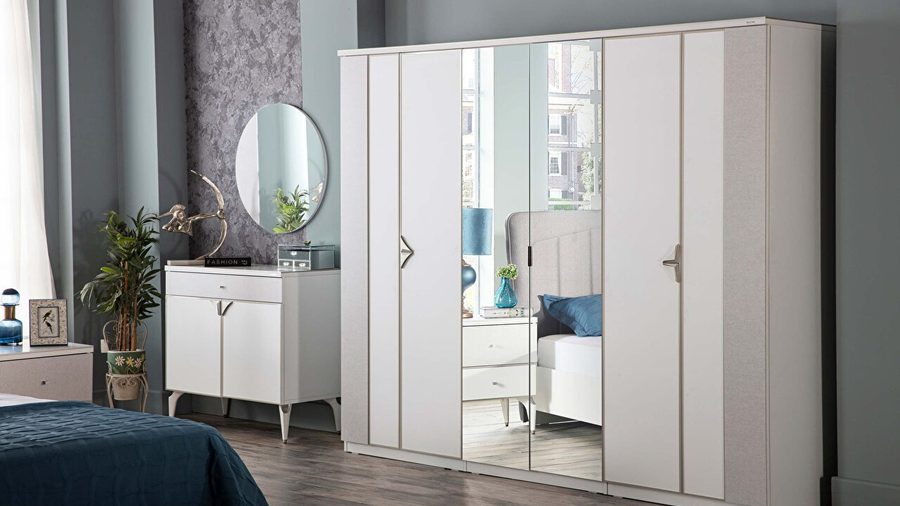 Leny 6-türiger Kleiderschrank