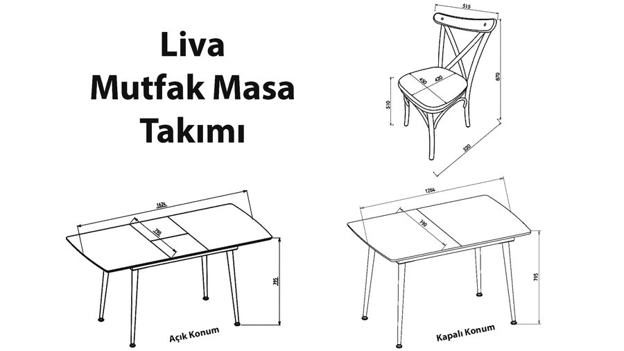 Liva Küchentisch-Set