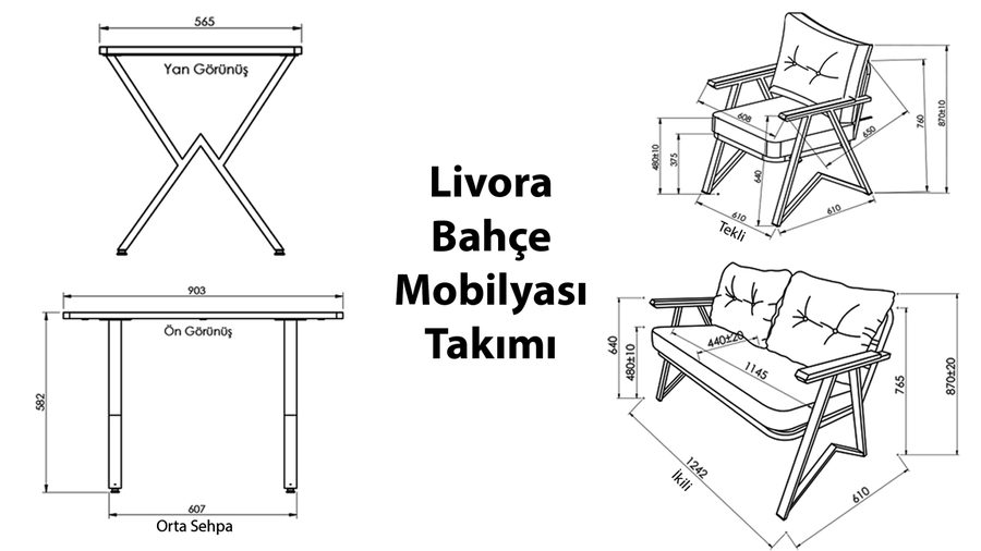 Livora Gartenmöbel-Set