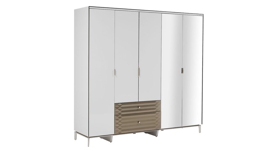 Loria 5-türiger Kleiderschrank