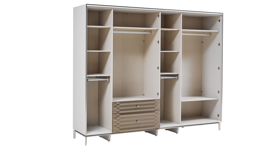 Loria 6-türiger Kleiderschrank