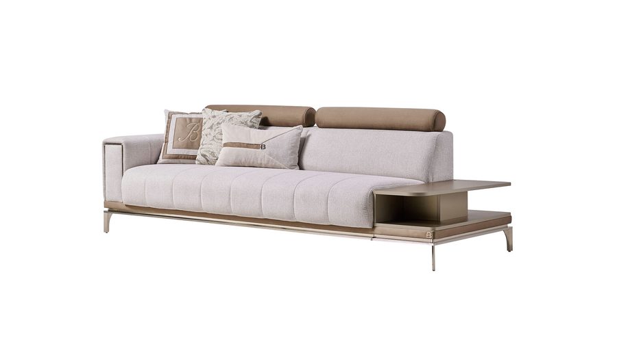 Loria 3-Sitzer links Sofa - Beige