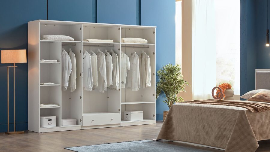 Majer 6-türiger Kleiderschrank