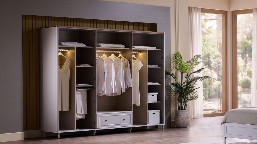 Marcelo 6-türiger Kleiderschrank